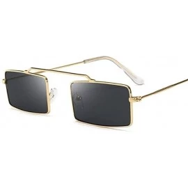 Square Sunglasses Women Men Glasses Lady Luxury Retro Metal Sun Glasses ...