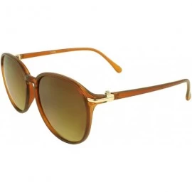 Oval TU9377 Retro Oval Fashion Sunglasses - Brown - CR11DN2BX4V $26.43