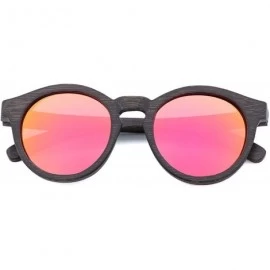 Aviator Design Retro Men Sunglasses Polarized UV400 Glasses Handmade Bamboo Wood Men And Women - Barbie Pink - CY198A40TAN $6...
