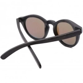 Aviator Design Retro Men Sunglasses Polarized UV400 Glasses Handmade Bamboo Wood Men And Women - Barbie Pink - CY198A40TAN $3...