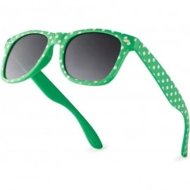 Wayfarer Polka Dot Retro Fashion Sunglasses - 100% UV400 - Green - CF195HD4A86 $12.21