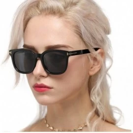 Round Fashion Sunglasses for Women Polarized Driving Anti Glare 100% UV Protection Stylish Design - CZ18YE245RX $19.43
