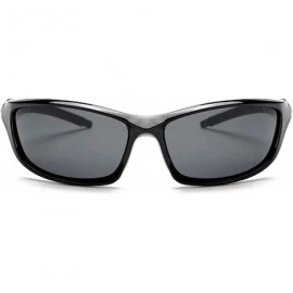 Sport Polarized Sport Cycling Sunglasses for Men Women Lens HD UV400 Protection - Black - CK18E3AA4GN $10.94