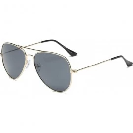 Aviator Oversize Teardrop Aviator Sunglasses for Men/Women 3026-GD1-GY1 - C9198MXL04K $12.03