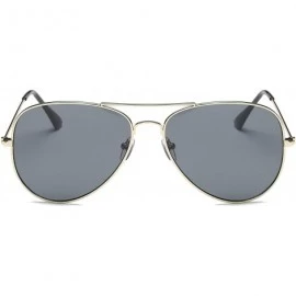 Aviator Oversize Teardrop Aviator Sunglasses for Men/Women 3026-GD1-GY1 - C9198MXL04K $12.03