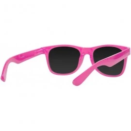 Square Horn-Rimmed Tint Sunglasses - Hot Pink - CG12O4A25O8 $12.18