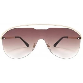Round New Sunglasses Metal Rimless Sun Glasses Brand Designer Pilot Sunglasses Women Men Shades Top Fashion Eyewear - CW198O9...