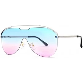 Round New Sunglasses Metal Rimless Sun Glasses Brand Designer Pilot Sunglasses Women Men Shades Top Fashion Eyewear - CW198O9...