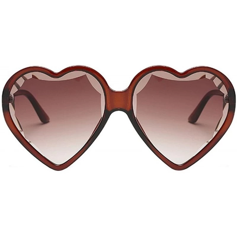 Cat Eye Heart Shaped Sunglasses - Womens Man Frame Vintage Retro Cat Eye Cute Eyewear - Multicolor -G - CX18OM7LDNK $12.59