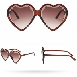 Cat Eye Heart Shaped Sunglasses - Womens Man Frame Vintage Retro Cat Eye Cute Eyewear - Multicolor -G - CX18OM7LDNK $12.59