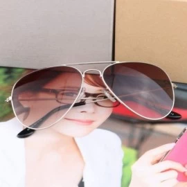 Goggle Popular Sunglasses - popular Sunglasses New metal resin sun 3025 wholesale - Gold Frame All Tan - CH18AZAA0KM $25.16