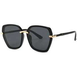 Aviator Sunglasses Driving Driving Glasses Large Frame Mirror Tide Classic Sunglasses Female - CM18X06UK4K $38.72