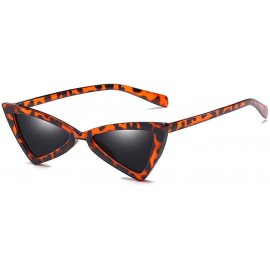 Wrap Classic Inverted Triangle Shaped Eye Sunglasses Retro Eyewear Fashion Radiation Protection For Women Adult - C0196HGASX4...