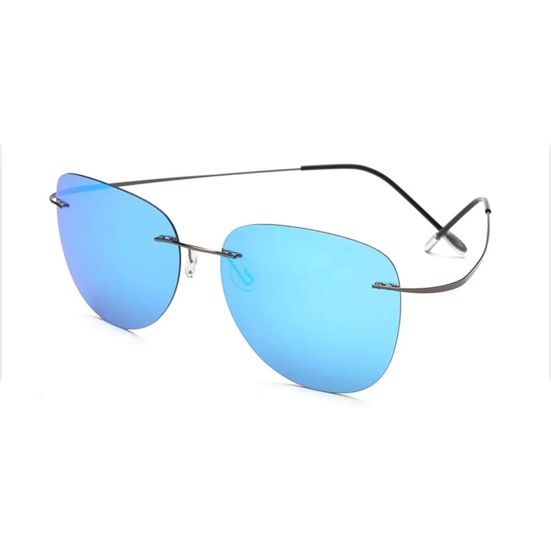 Round 100% Titanium Polarized Sunglasses Polaroid Super Light Brand Designer RimlGafas Men Sun Glasses Eyewear - C8197A3I5L2 ...
