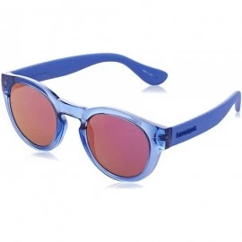 Round Trancoso/M Unisex Round Sunglasses- 49mm - Blu Bluet - CH113GIK7CV $80.72