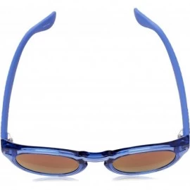 Round Trancoso/M Unisex Round Sunglasses- 49mm - Blu Bluet - CH113GIK7CV $43.05