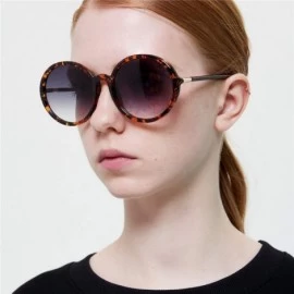 Semi-rimless Women Vintage Round Sunglasses Metal Frame Oversized Luxury Mirror Retro Big Sun Glasses UV400 - 5 - C3198ZLO6E9...
