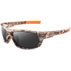 Sport Polarized Sunglasses for Men Women Camo Frame Fishing Sports glasses outdoor Hunting UV Protection sunglasses - CR196RO...