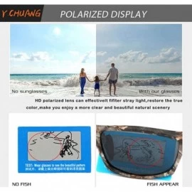 Sport Polarized Sunglasses for Men Women Camo Frame Fishing Sports glasses outdoor Hunting UV Protection sunglasses - CR196RO...