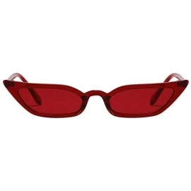 Goggle Fashion Sunglasses for Women Vintage Cat Eye Shades Sun Glasses UV 400 Lens Protection Goggles (Red) - Red - CL190DIYO...
