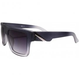 Square Modern Design Stylish Swag Hip Hop Dope Square Sunglasses Two Tone Frame - Black - CA18Z0G4D93 $15.33