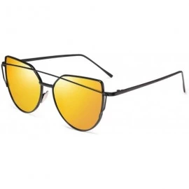 Cat Eye Cat Eye Sunglasses Women 2019 Brand Designer Sun Glasses Reflection Mirrors UV400 - Xy1904-13 - C618W5SCCEW $10.40
