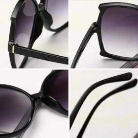 Sport women fashion Simple sunglasses Retro glasses Men and women Sunglasses - Black - CQ18LLCCHE5 $9.36