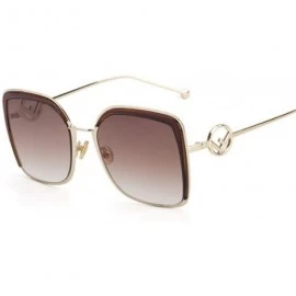 Square Square Elegant Ladies Cat Eye Sunglasses Women Luxury Brand Sun Glasses Female Vintage Shades Eyewear - 5 - C818R30N97...