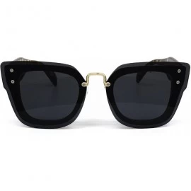 Oversized 7942-1 Oversized Rimless Flat Sunglasses - Black Brown - CY18OQ7NQQK $12.71
