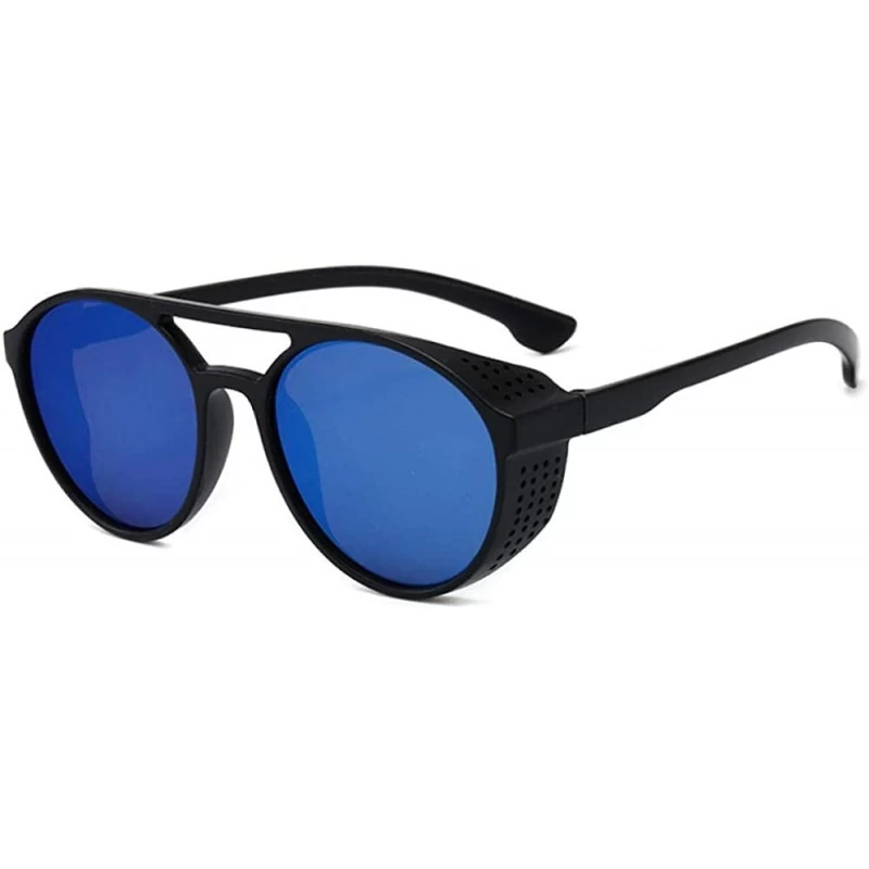 Oversized Sunglasses men's retro box trend sunglasses spread the impulse eye - Shahei Blue Tablets - C0190MXUQIZ $32.04