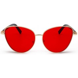 Wrap Polarized Sunglasses For Women Man Cat Sunglasses Mirrored Lens Fashion Goggle Eyewear - Purple - CM18UIOK5HN $21.19