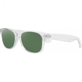 Oval Classic 80s Wayfarer Sunglasses for Men and Women - Retro Frame-Polarized Shades - CM18AINLOLE $10.56