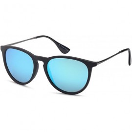 Oval Women's Polarized Sunglasses - Round Retro Mirrored Sunglasses Colors - CU182MN06I9 $11.12