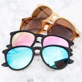 Oval Women's Polarized Sunglasses - Round Retro Mirrored Sunglasses Colors - CU182MN06I9 $11.12