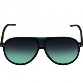 Aviator Classic Retro Hot Aviator Oceanic Gradient Lens Mens Womens Sunglasses - Black/Green - CN18DNEWUSR $8.30