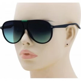 Aviator Classic Retro Hot Aviator Oceanic Gradient Lens Mens Womens Sunglasses - Black/Green - CN18DNEWUSR $8.30