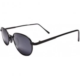 Rectangular Classic Genuine Vintage 80s 90s Style Hip Rectangle Sunglasses - Black - C818WG08MRD $27.53