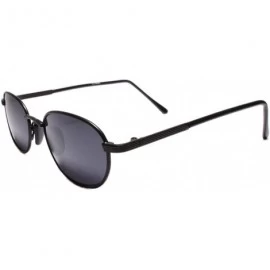 Rectangular Classic Genuine Vintage 80s 90s Style Hip Rectangle Sunglasses - Black - C818WG08MRD $13.59