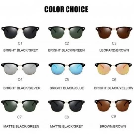 Aviator Classic Polarized Sunglasses Men Women Retro Brand Designer High 3016 C1 - 3016 C7 - CT18XQZTAM6 $11.01