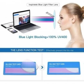 Square Blue Light Blocking Myopia Reading Glasses 100% UV Protection Anti Eyestrain/Anti Scratch - Gold - CE18AT9RKL9 $10.88