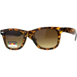 Rectangular Retro Horn Rim Multi 3 Focus Progressive Reading Sunglasses - Tortoise Brown - CR18D5LU0NK $24.88