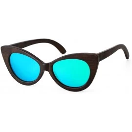 Wayfarer Vintage Narrow Cat Eye Sunglasses for Women- Sun glasses Fashion Women with Polarized Lens - Green - CD18T9AQGQ9 $28.45