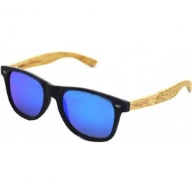 Round Bamboo Sunglasses with Polarized lenses-Handmade Shades for Men&Women SD6005 - Beige - C118HLWWGNR $18.62