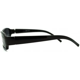 Rectangular Small Rectangular Sunglasses Classic Narrow Lens Fashion Frame - Black - C1187YR75HC $10.33