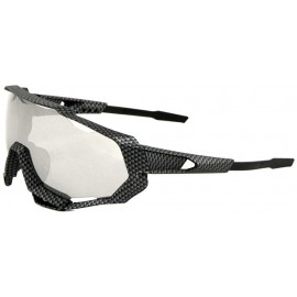 Shield Gnarly Athletic Wrap Around Shield Sunglasses - Grey Carbon Fiber Frame - C318S7Q5E6I $25.22
