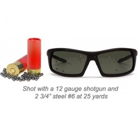 Wrap Stonewall Safety Sunglasses - Black Frame/Bronze Anti-Fog Lens - CZ11RN037TX $24.35