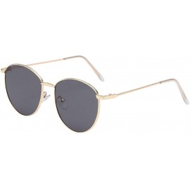 Semi-rimless Frame Semi Rimless Sunglasses Women Men Retro Sun Glasses (Style B) - CI196IR02R3 $20.51