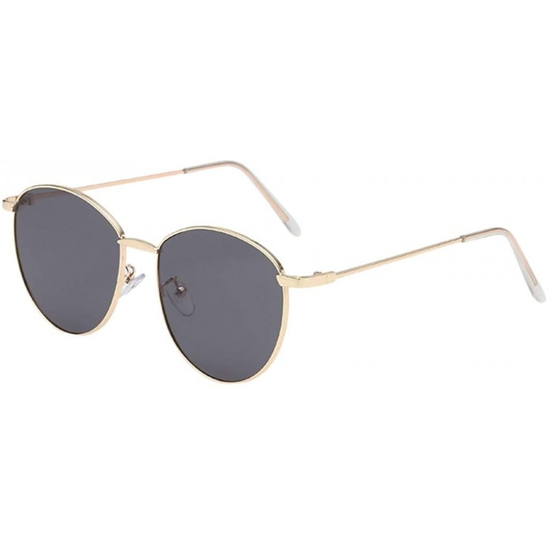 Semi-rimless Frame Semi Rimless Sunglasses Women Men Retro Sun Glasses (Style B) - CI196IR02R3 $20.51