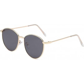Semi-rimless Frame Semi Rimless Sunglasses Women Men Retro Sun Glasses (Style B) - CI196IR02R3 $20.51
