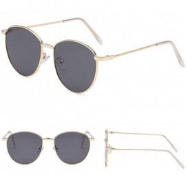 Semi-rimless Frame Semi Rimless Sunglasses Women Men Retro Sun Glasses (Style B) - CI196IR02R3 $20.51